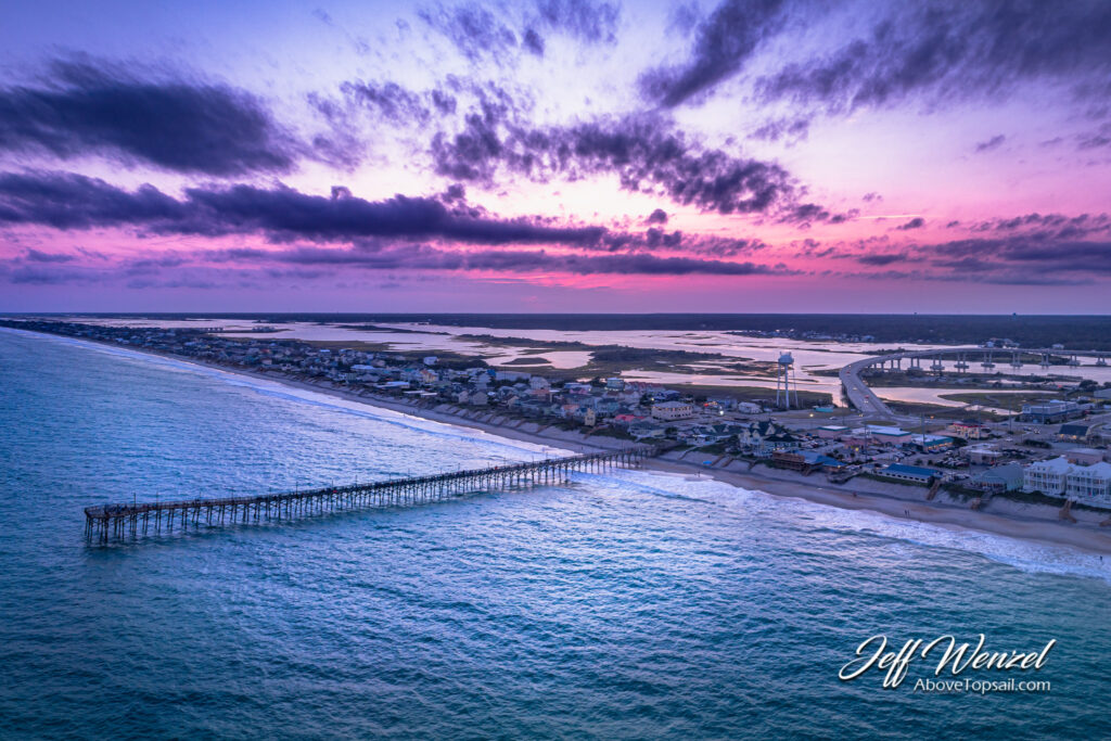 Topsail Island North Carolina coastal landscape canvas print
